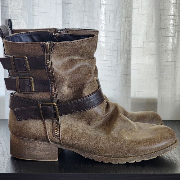 Jellypop Marian vegan leather zip-up ankle boots size 8.5M - Picture 4 of 10